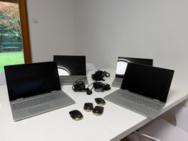 4x LOT HP ENVY x360 15" TOUCHSCREEN Intel Core i7, 16 GB RAM