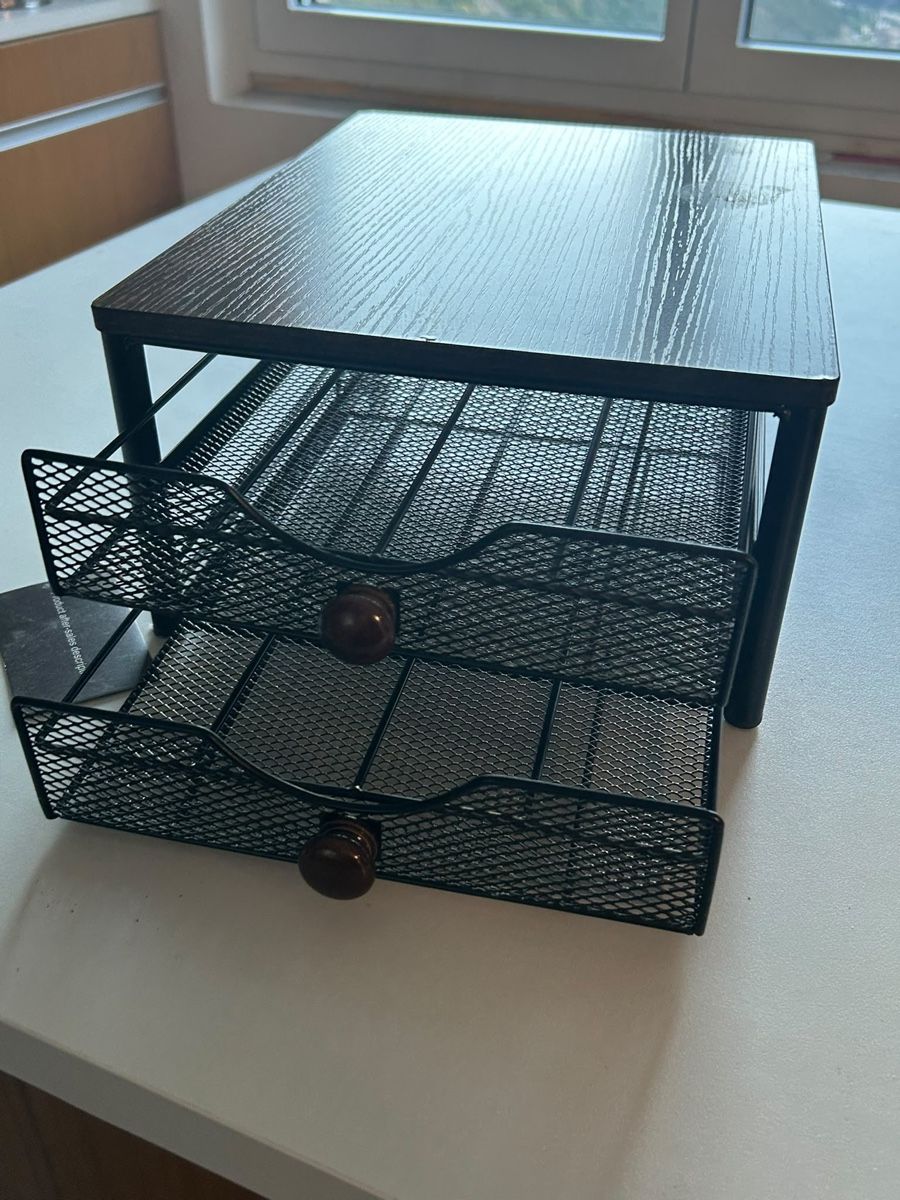 Ablagesysteme: Schubladencontainer Metall und Holz Optik 2 Schubladen  – Gebraucht aus Brusio von WhiteObsidian 1