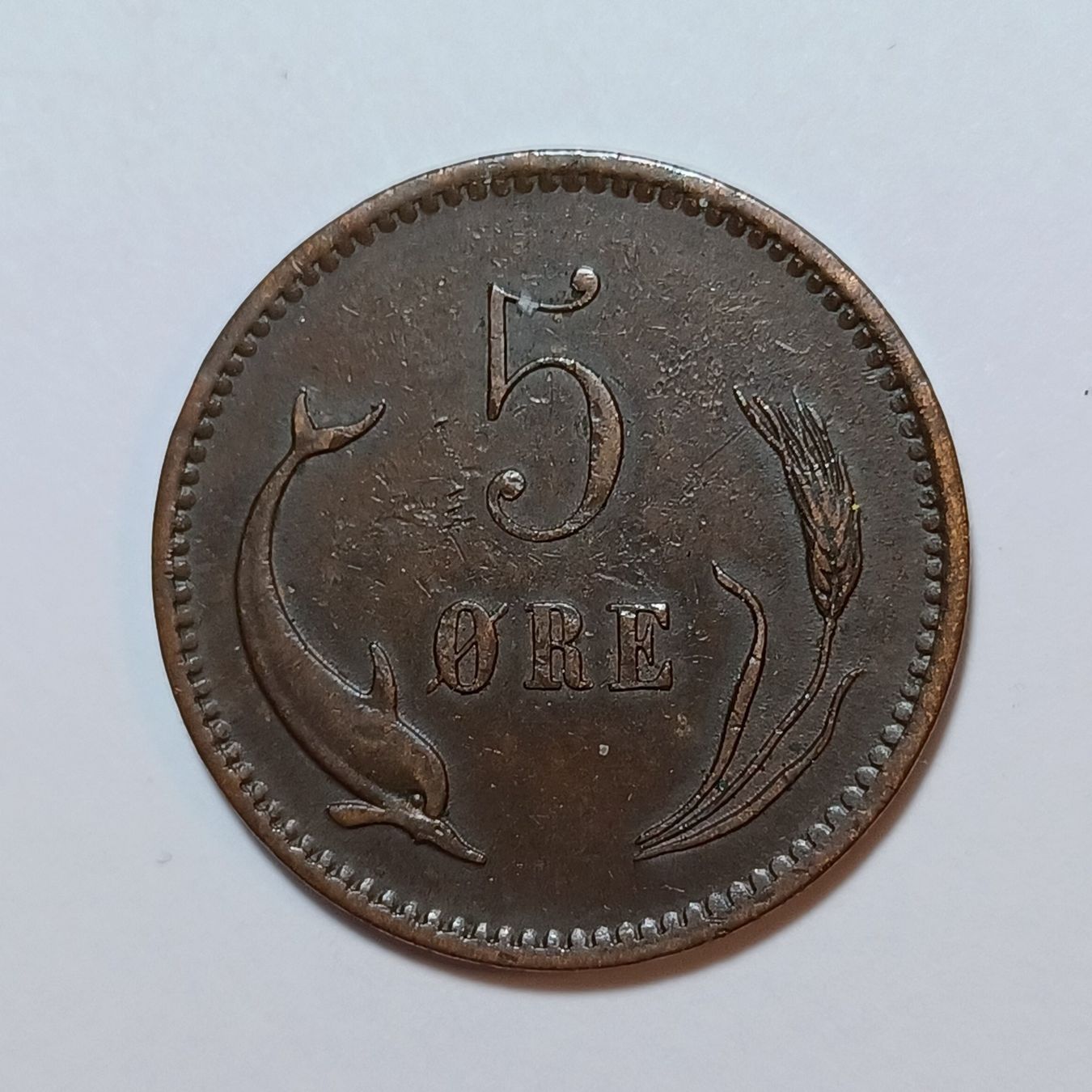 Tutti le monete: 5 Öre 1874 Dänemark – Usato da Pfäffikon ZH venduto da Welt_Muenzen