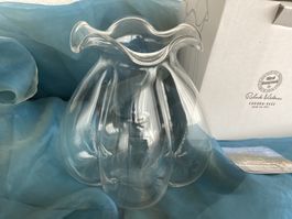 Hergiswiler Glasi /   CORONA Vase / R. Niederer  / Höhe 18cm