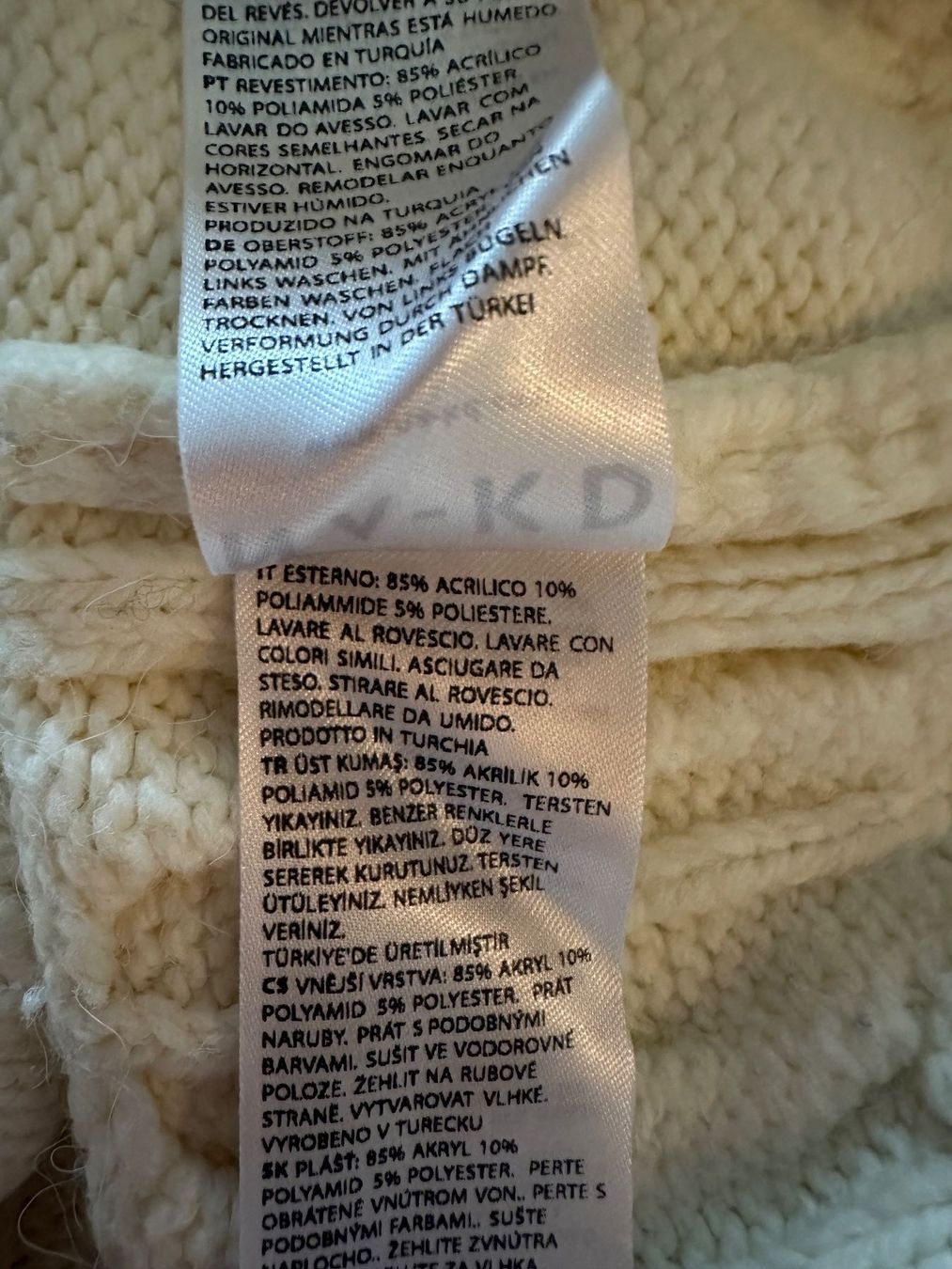 Na-kd Pullover & Sweatshirts: Oversize Pullver Josefine HJ, Elfenbein, S – Gebraucht aus Castagnola von petrkars11 3