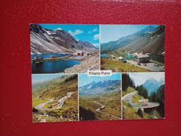 Flüela Pass Graubünden mehrbildrig Autos Postauto