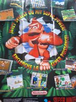 Snes Konsole Anleitung - Donkey Kong Poster vintage SNES