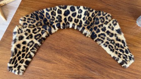 Col léopard fourrure Leoparden Kragen vintage