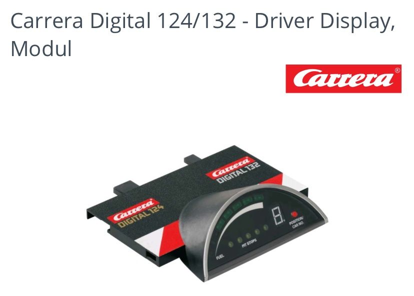 Carrera Rennbahnen: Carrera Digital Driver Display – Neu und originalverpackt aus Davos-Wiesen von nikita06