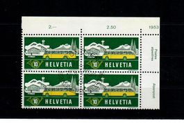 4er Block - Stempel München, Schweiz PTT Betriebe 1965