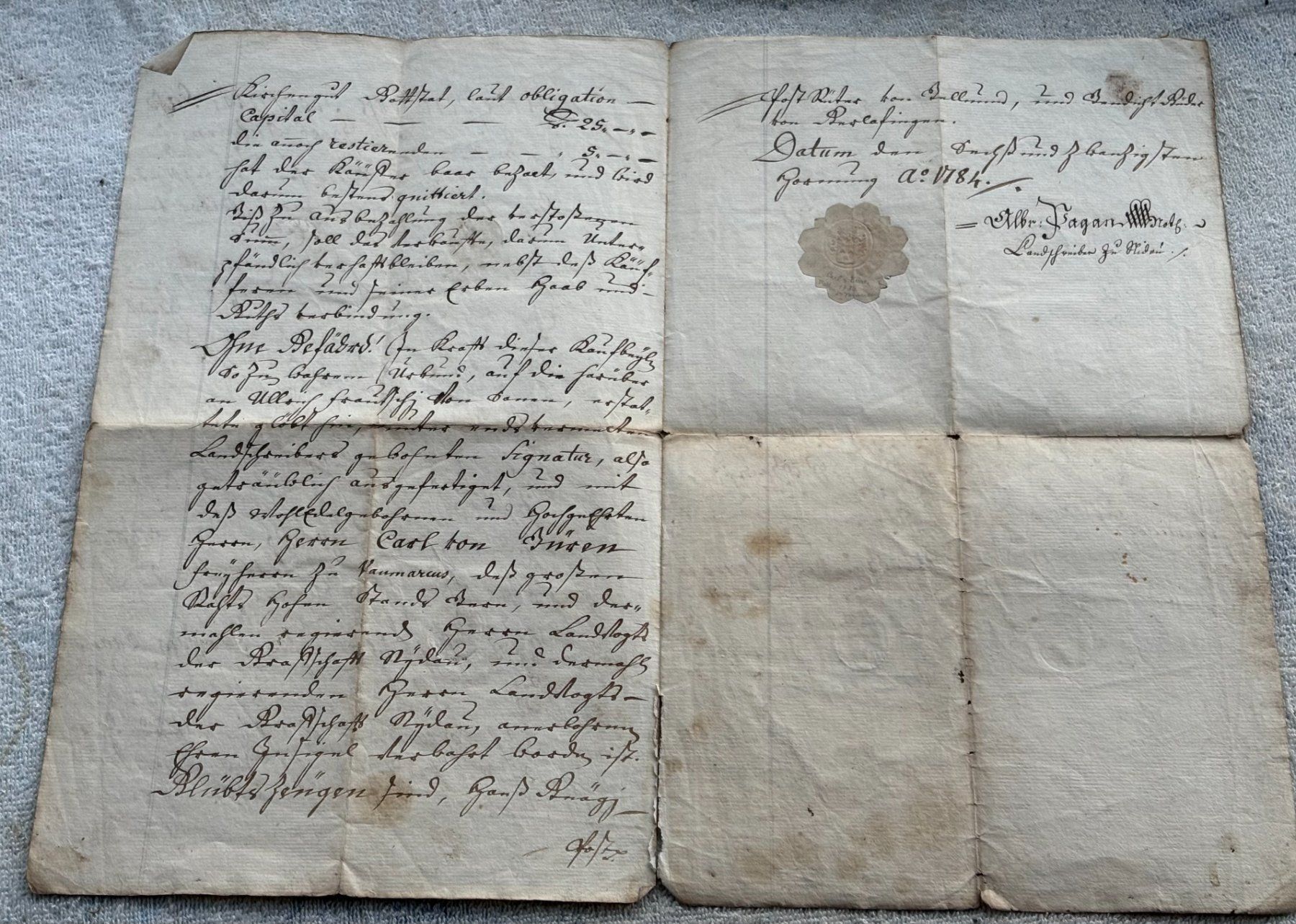 Documenti: ANTIKES DOKUMENT VON 1784 – Usato da Ostermundigen venduto da crazy-horse-1840 5