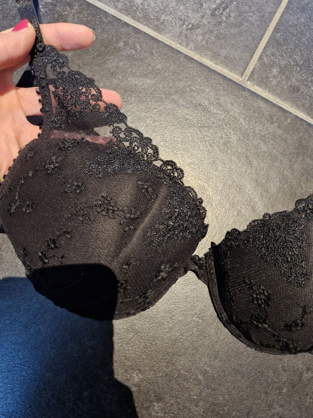 Passionata Altra biancheria intima: Passionata BH Schwarz Spitze Gr. 80B Push-up Dessous – Usato da Bottmingen venduto da mbrunetti1 1