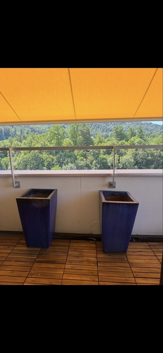Blumentöpfe: Pflanzentopf blau, Ton, Aussenbereich – Gebraucht aus Zürich von dcy_t5hz 3