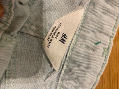 H&M Wide Leg Jeans Hellblau