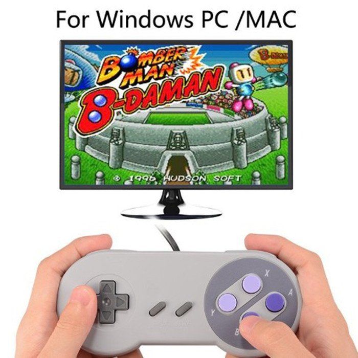 Controller: USB-Controller SNES NES Spiele Gamepad für Windows-PC Mac – Nuovo (secondo la descrizione) da Kirchdorf AG venduto da Apost008 6