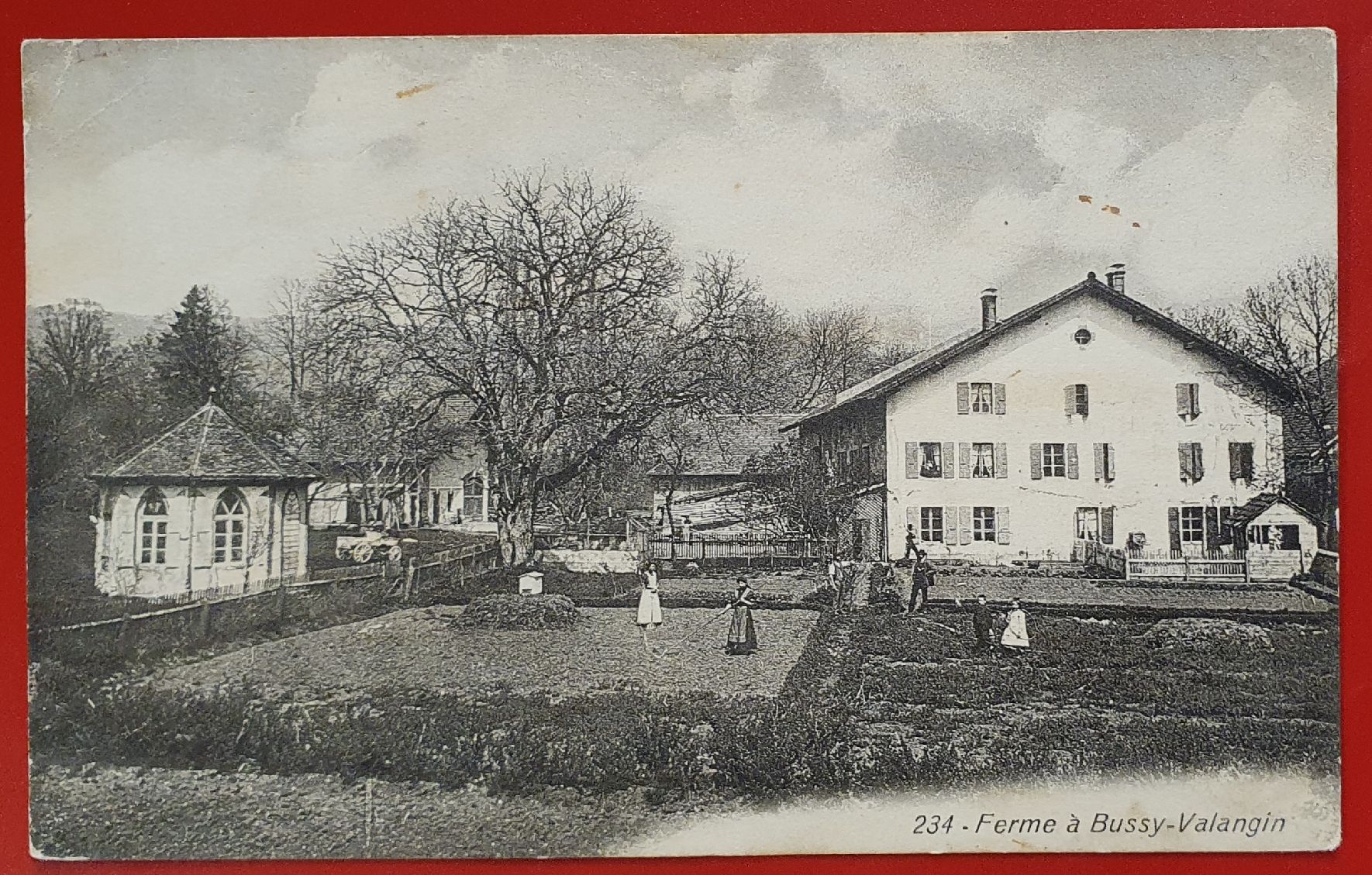 Ansichtskarten: Ferme à Bussy-Valangin, 1910 – Gebraucht aus Kreuzlingen von Rschweiz1
