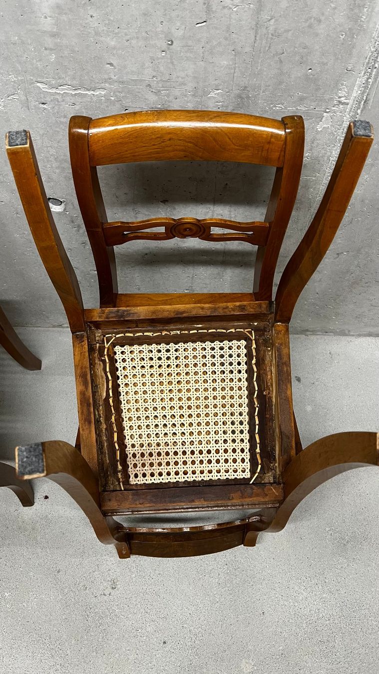 Sedie: 4 Biedermeier Stühle - Sitzgeflecht praktisch neu – Usato da Basel venduto da swisstrader4000 6