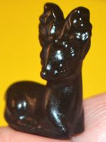 Deko Heilstein L-461 – Reh Kitz – Obsidian – 25x30mm