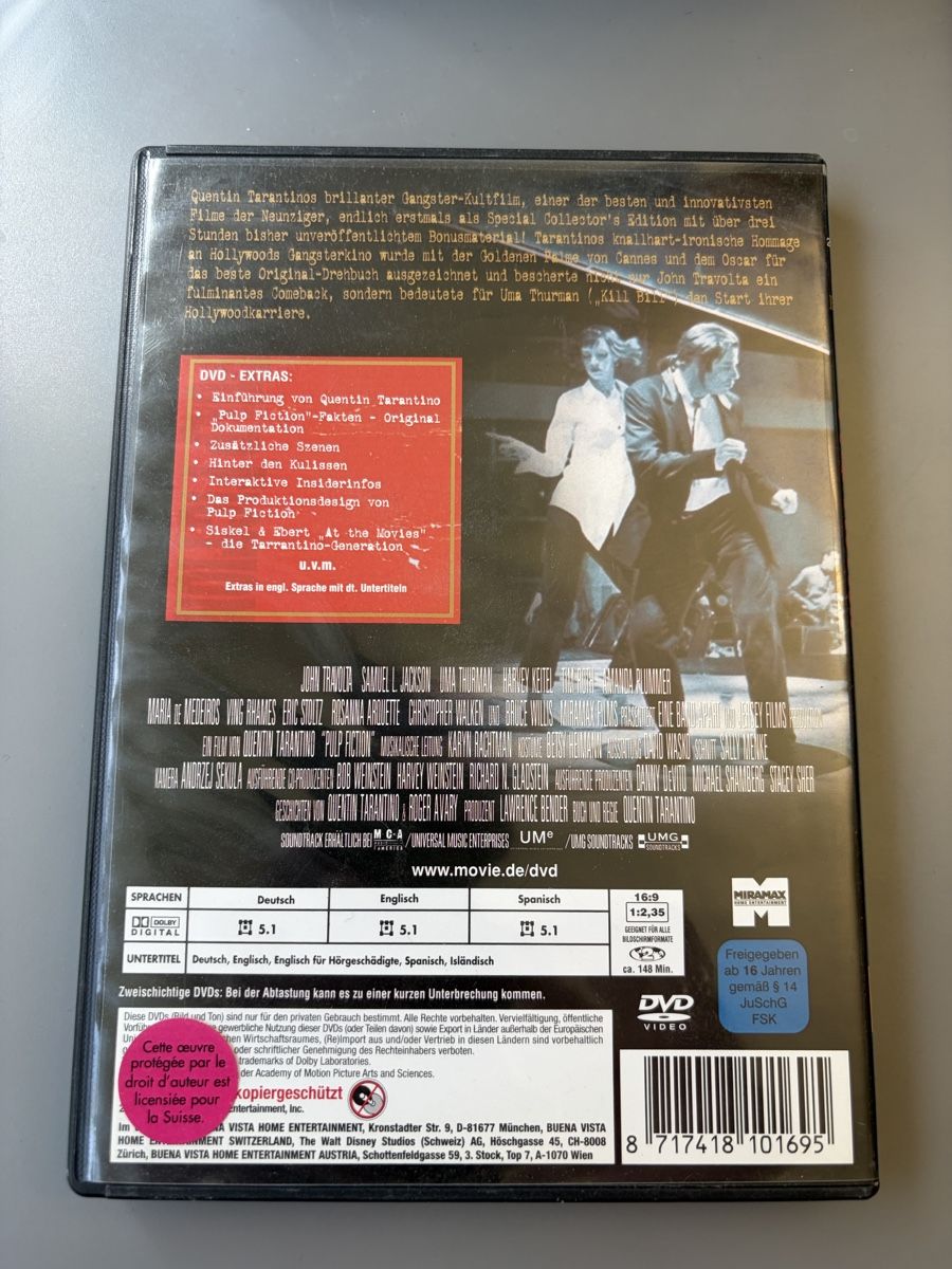Tutti i DVDs: Pulp Fiction, DVD – Usato da Bern venduto da dalmaxxi 1