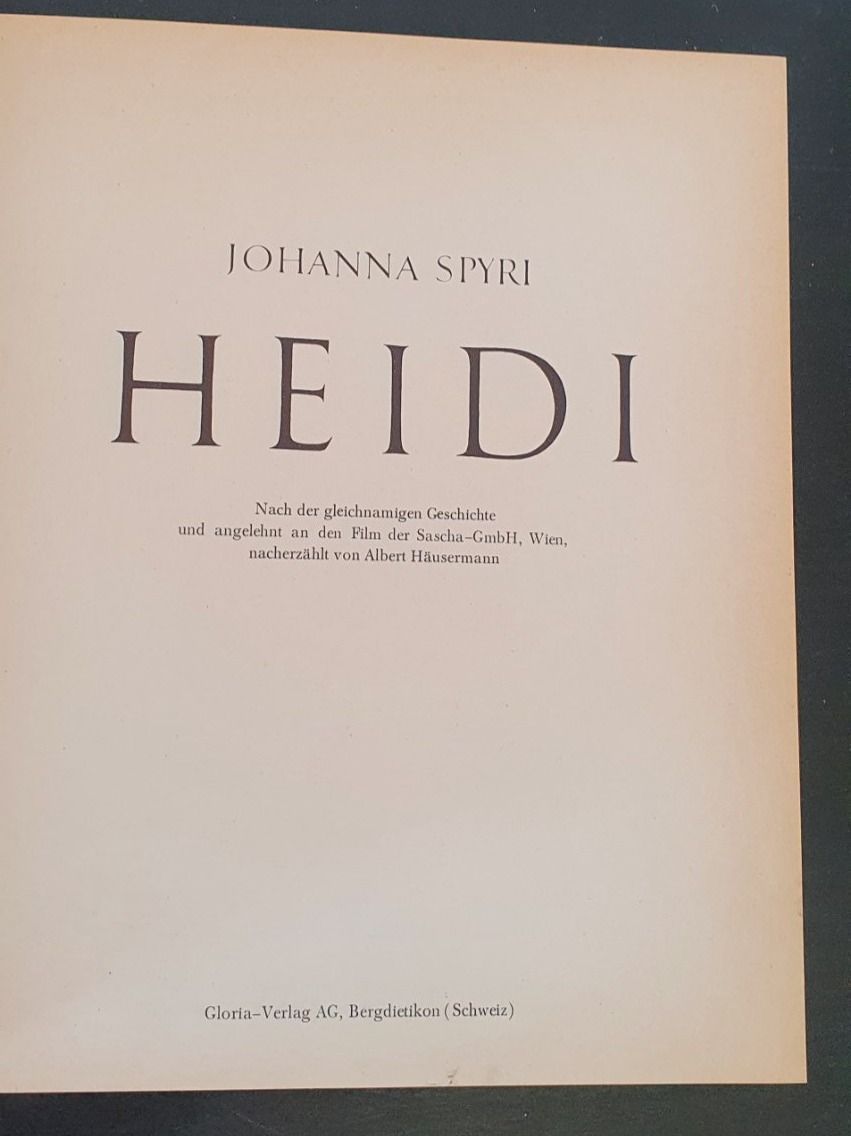 Bücher: Heidi von Johanna Spyri – Gebraucht aus Langnau am Albis von jer_pm72 1