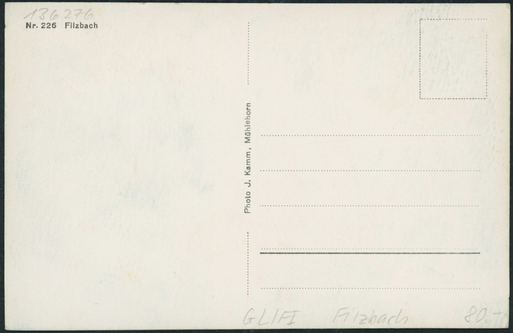 Cartes postales: GL Filzbach – Neuf (Voir description) à Schindellegi par leecollect 1