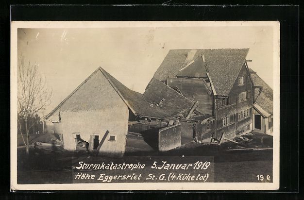 Cartes postales: Höhe Eggersriet /St. G., Eingestürzte  – D'occasion à Berlin par bartko-reher