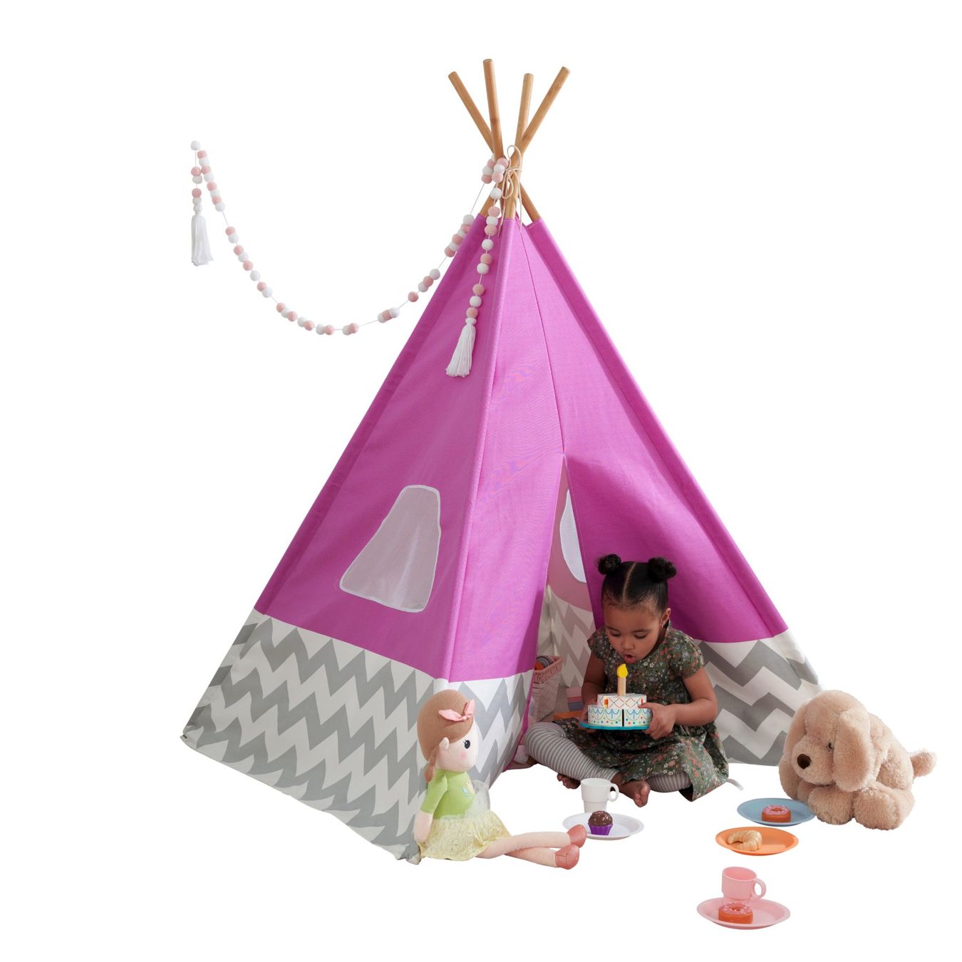 Sonstige Kinderbetten & -möbel: Tipi Zelt Deluxe rosa – Neu und originalverpackt aus Erlinsbach von Home-World 1