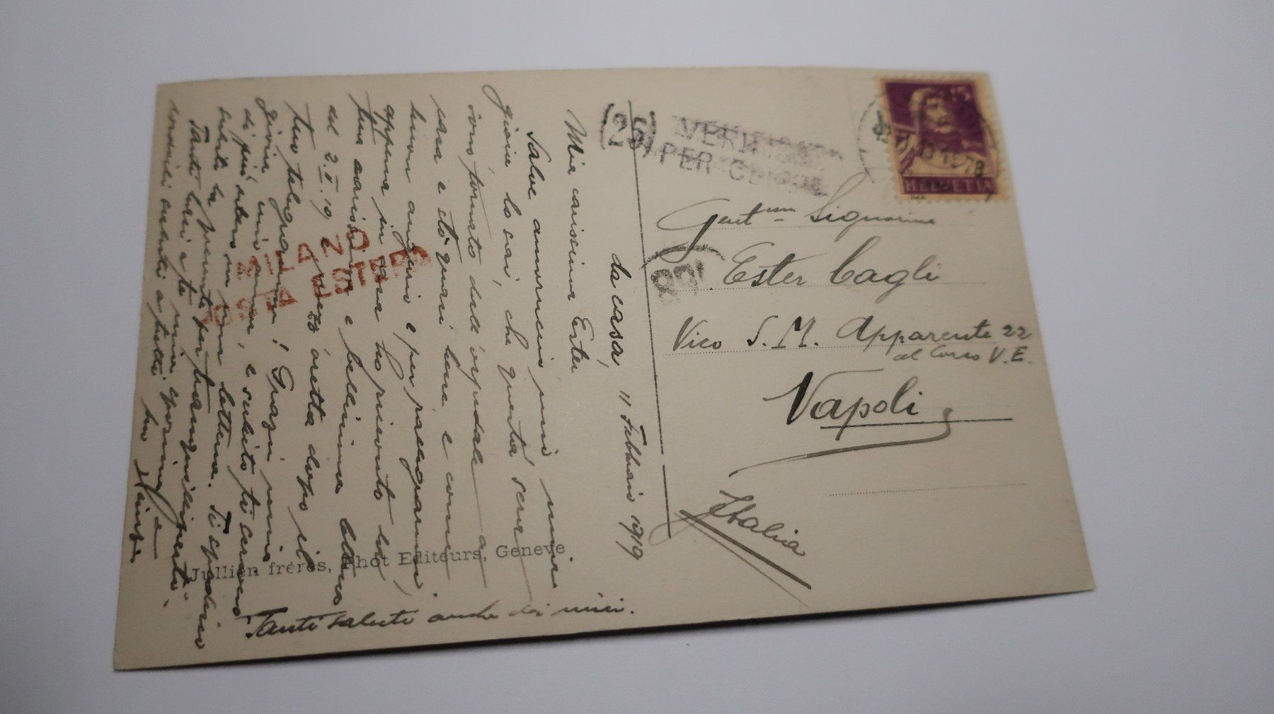 Cartoline postali: Champéry - Vive les sports 1919 – Usato da Cormoret venduto da Pascalll2001 4