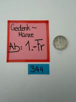 Gedenkmünze Ab: 1.- Fr.
