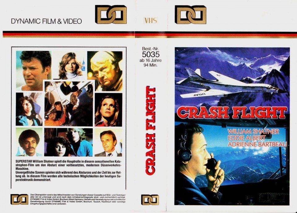 Tutti i VHS: Crash Flight mit William Shatner VHS Dynamic Video – Usato da Remetschwil venduto da Privatflohmi