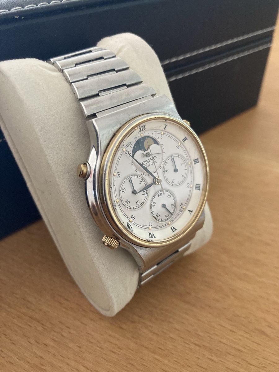 Seiko Orologi: Seiko 7A48-7000 Moonphase Chronograph – Usato da St. Gallen venduto da Parrotb 2