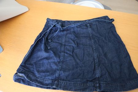 Jeans Minirock Wickeloptik Gr. 38 von & Other Stories