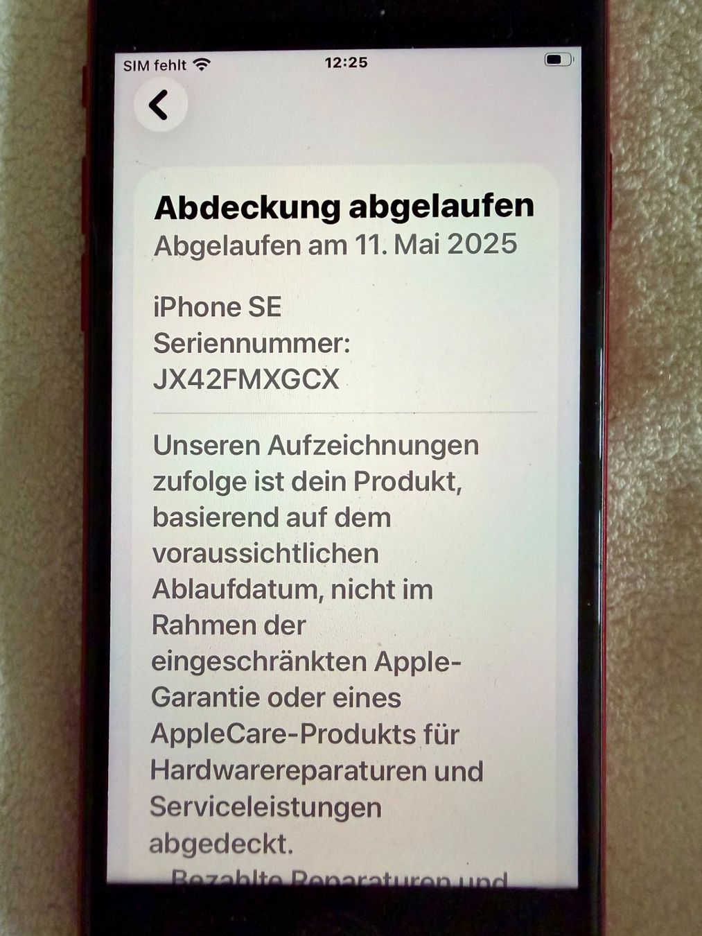 Apple Telefoni cellulari / Smartphones: Iphone SE 3Gen. rot 64 GB – Usato da Wädenswil venduto da ulimod 5
