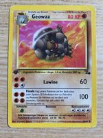 Pokemon Karte Geowaz 1. Edition 36/62 Fossil Set 1999 unc