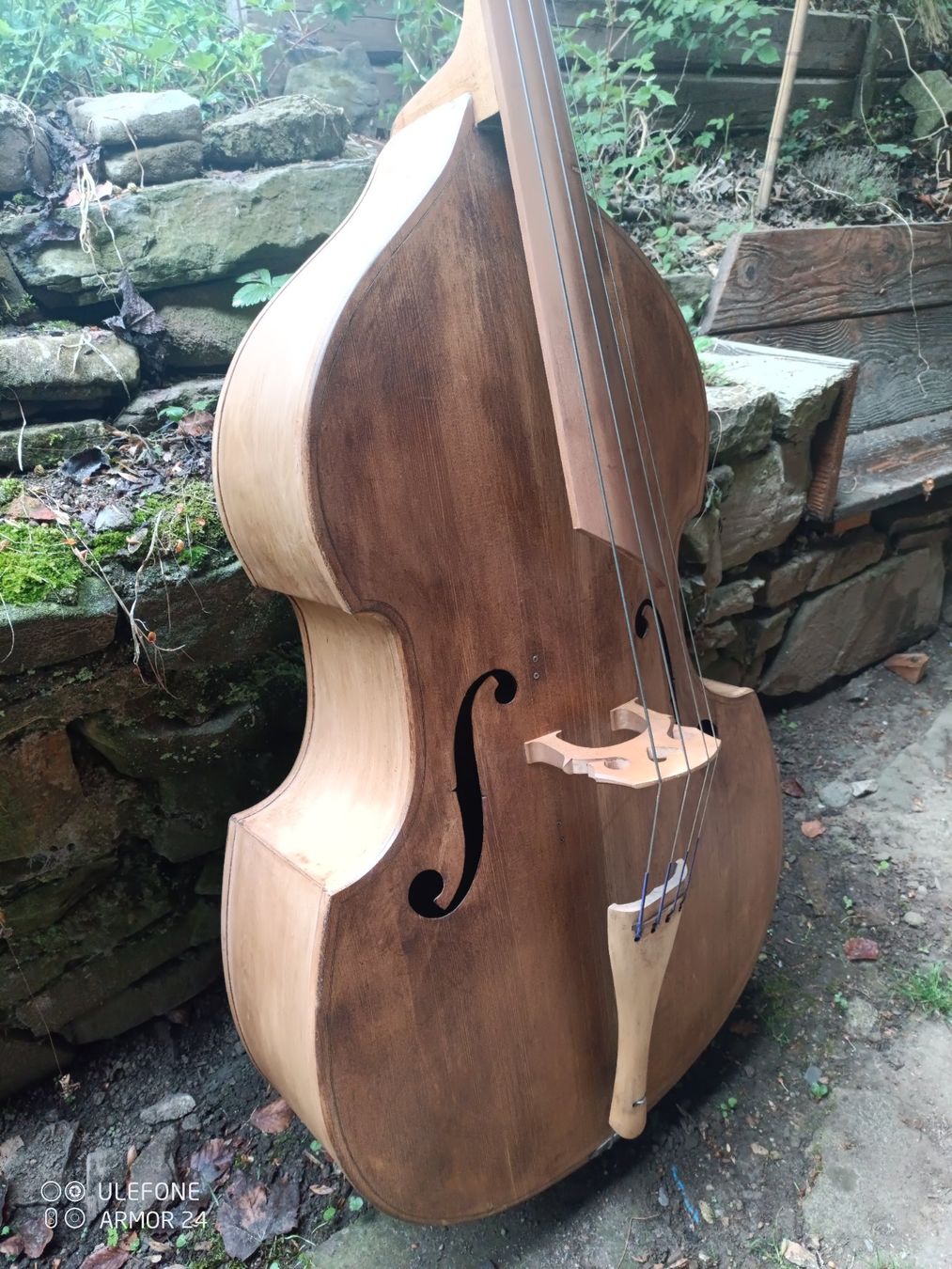 Strumenti musicali: Contrebasse 3/4, contreplaqué,marque ukrainienne – Usato da bonnefontaine venduto da sarchak 1