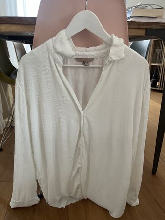 H&M Bluse, weiss, Grösse S, ideal für den Sommer!