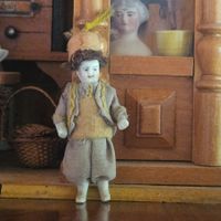 Männliche Porzellanfigur