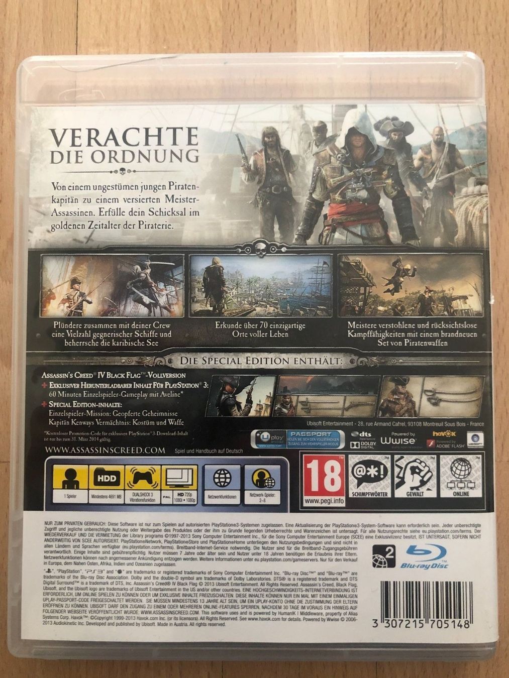 Sony Spiele: Assassin's Creed IV Black Flag - PS 3 – Gebraucht aus Nussbaumen AG von Pika-Shop 1
