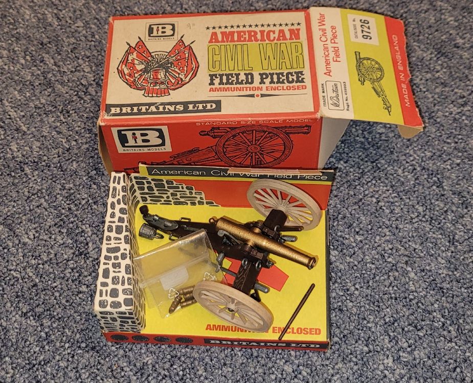 Britains Jouets: Britains Nr 9726 American Civil war Field Piece – D'occasion à Lugano par lineol59