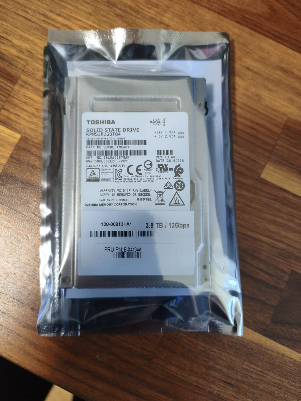 Harddisks: SAS SSD mit 3.84 TB – Gebraucht aus Bassersdorf von mamona