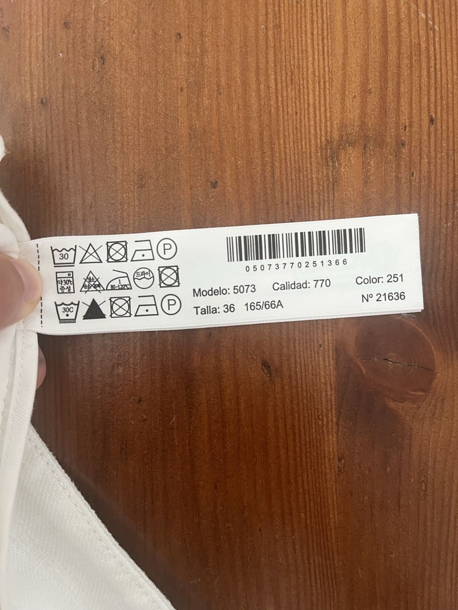 Massimo Dutti Hosen: Leinen Hose weiss Massimo Dutti – Gebraucht aus Lenzburg von Shru5 4