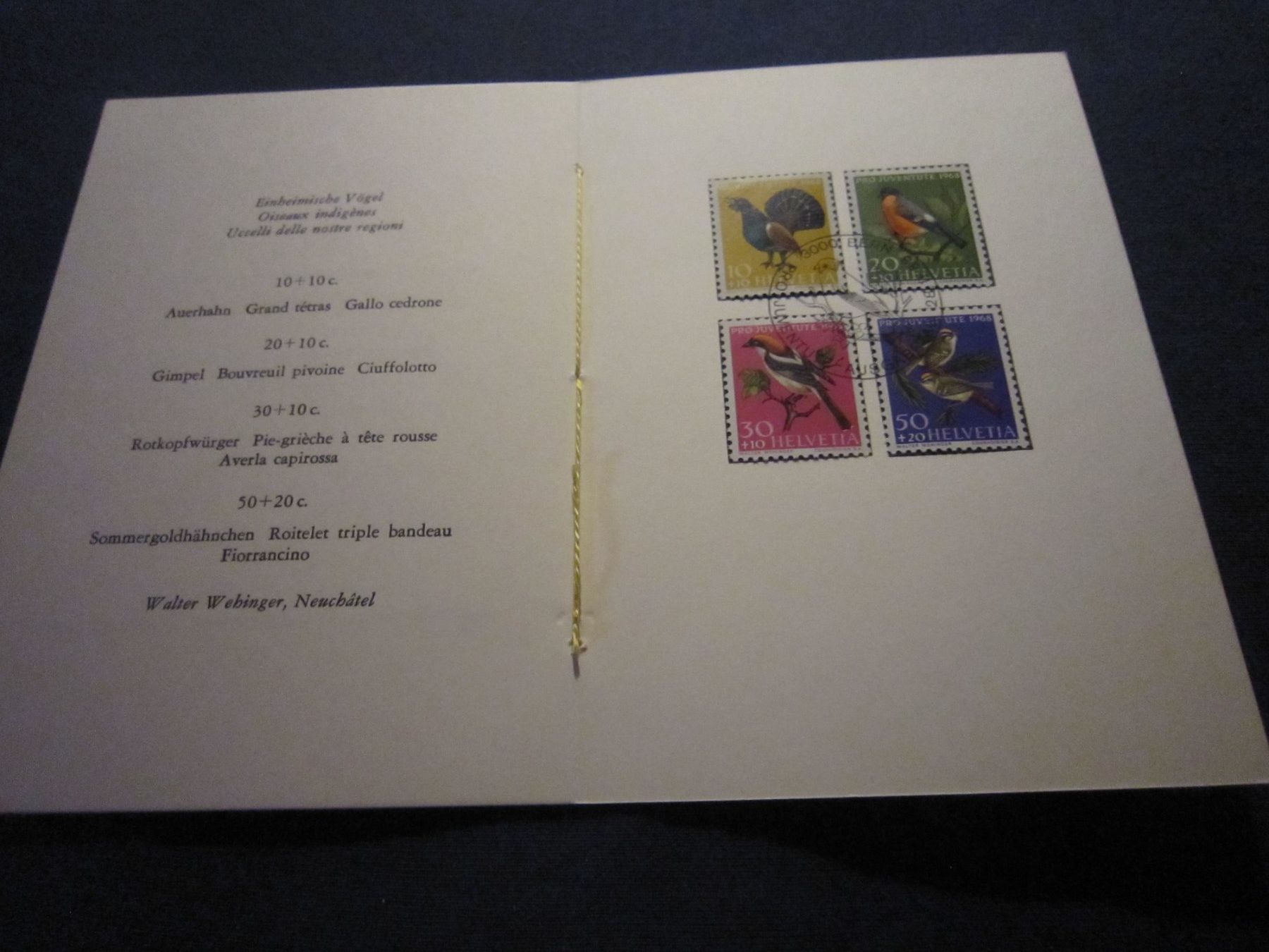 Tous les timbres: PJ 1968 FDC Serien – D'occasion à Gordola par Polentaefung 6