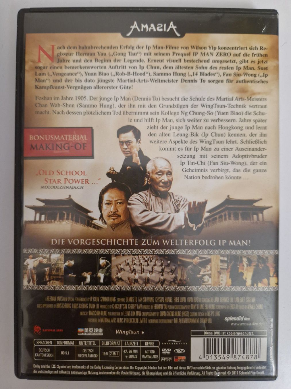 Tutti i DVDs: IP Man Zero Special Edition DVD - Top Zustand! – Usato da Zürich venduto da fer_vb8s 1