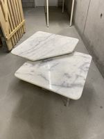 Elegante Marmor-Beistelltische, 2er Set