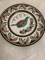 Keramikteller Platte neu - Vogel 30cm 🦚🦚🦚 Ki7