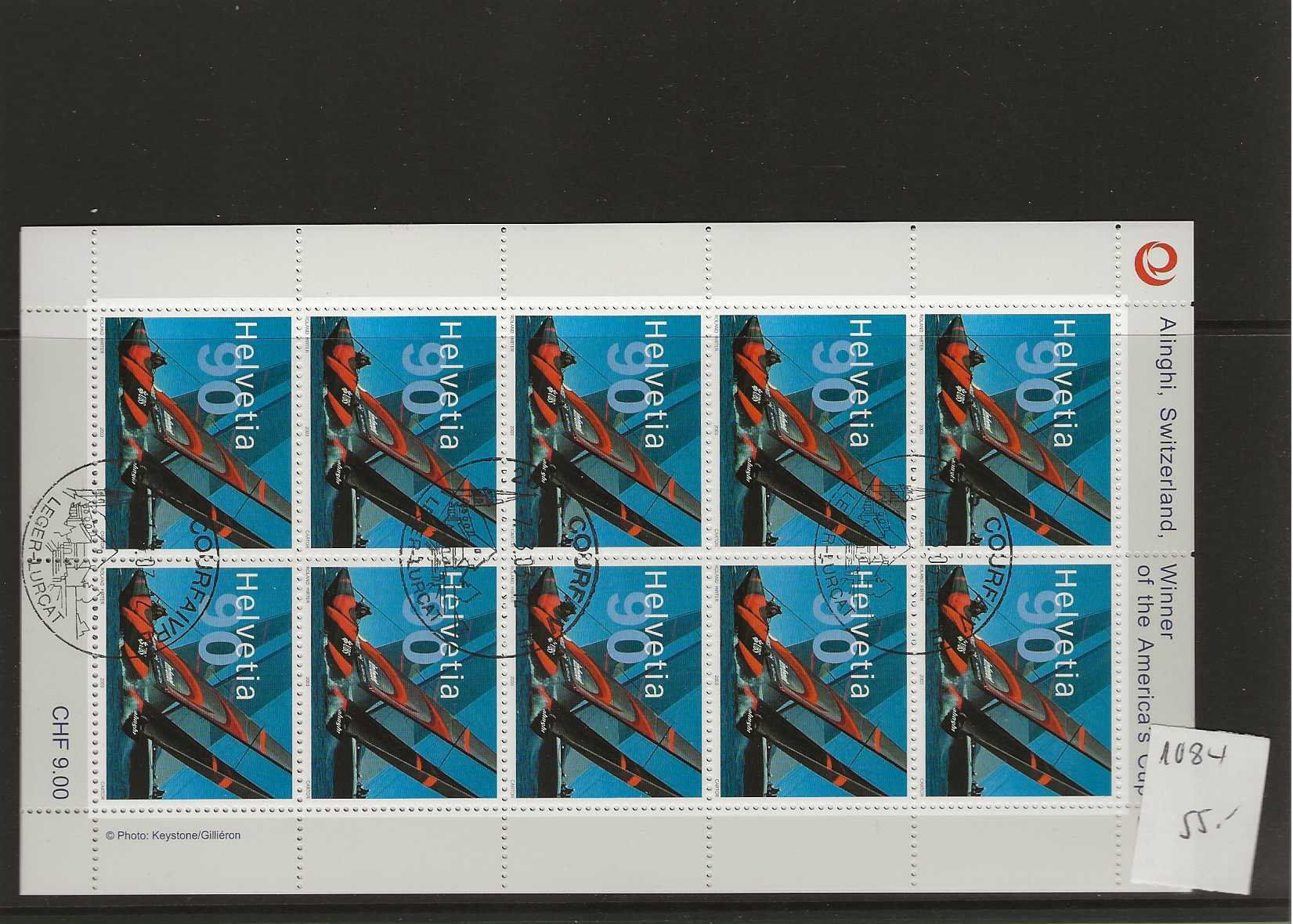 Tutti i francobolli: timbre 1084 feuillet de 10 timbres – Usato da Sorvilier venduto da carose01