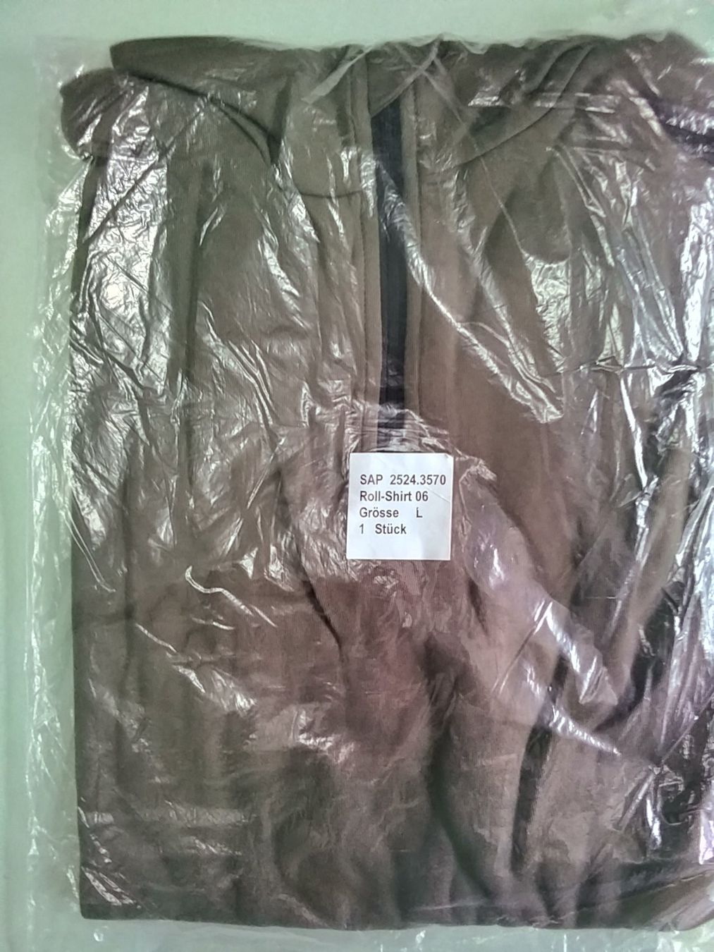 Schweizer Armee Uniformi: Roll-Shirt 06 Zip - Olive, Gr. L – Usato da Horgen venduto da mar_8rbw 3