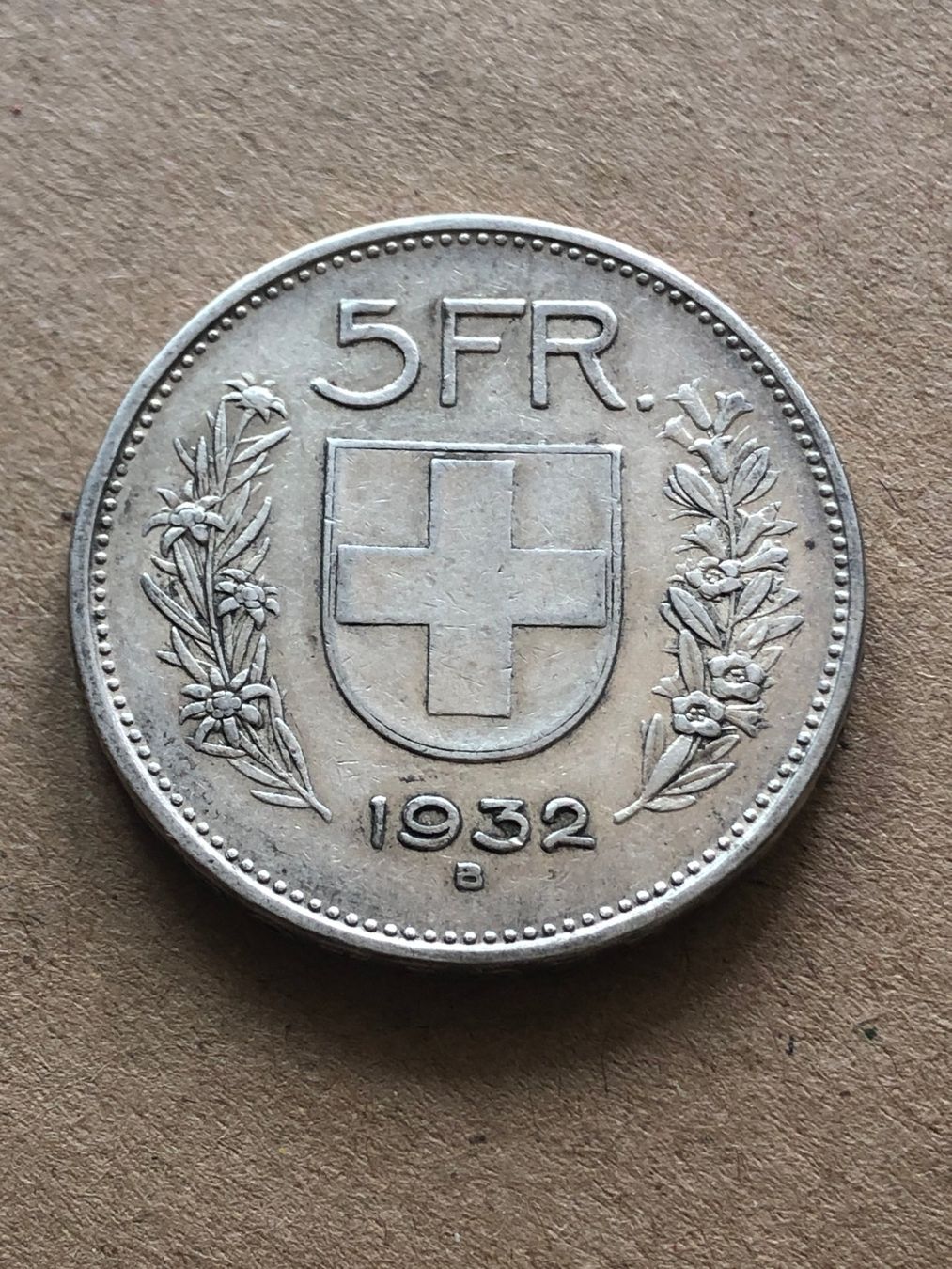Tutti le monete: 5 Fr. 1932 – Usato da Schötz venduto da Odpa
