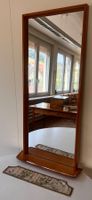 Vintage Mid-Century Wandspiegel mit Ablage (1950er Jahre)