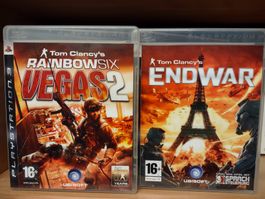 Lot de 2 jeux PS3: Rainbow Six Vegas 2 et Endwar! DE