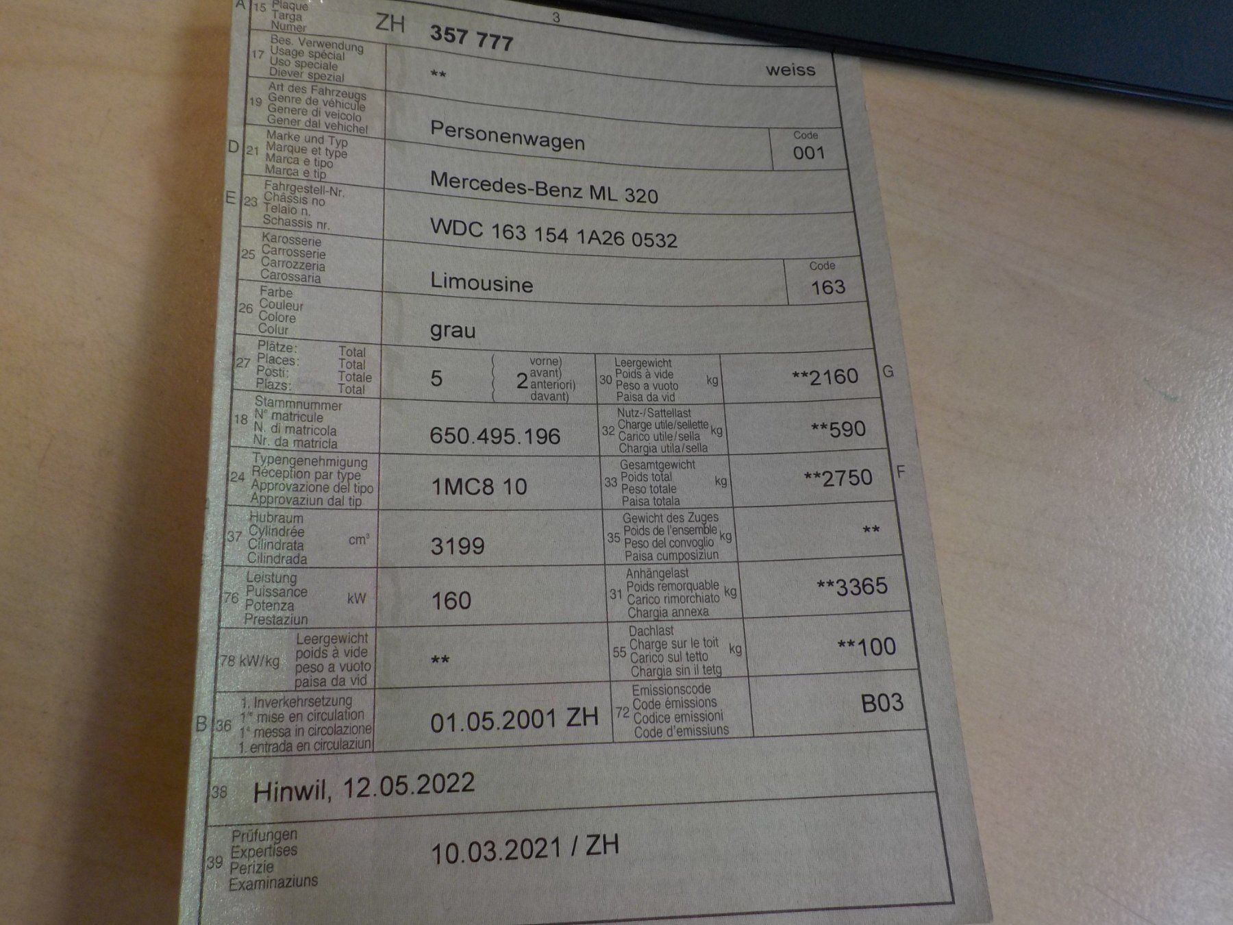 Mercedes-Benz Automobili: Mercedes-Benz ML 320 – Usato da Saland venduto da pepesa08 6