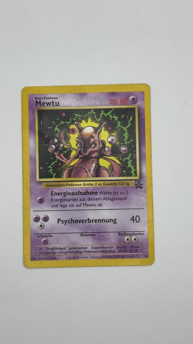 Pokémon Carte collezionabili: Mewtu Promo Vintage – Usato da Belprahon venduto da Rob_ain