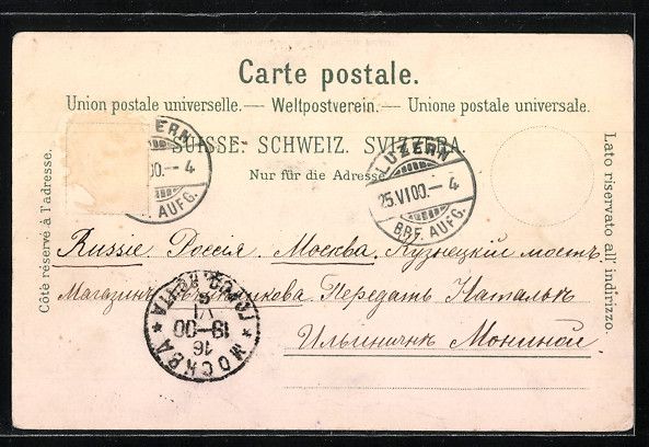 Cartoline postali: Litho Luzern, Panoramablick mit Pilatus – Usato da Berlin venduto da bartko-reher 1