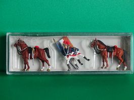 Preiser Garde Pepublicaine zu Pferd. Fahnengruppe 1/87